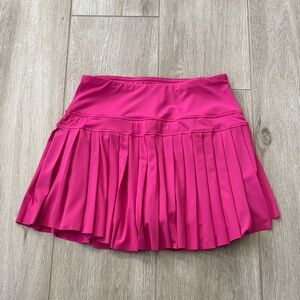 Kyoden Hot Pink Pleated Skirt Skort With Built In Shorts With Pockets Size XS